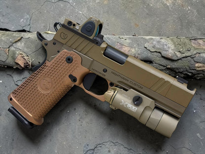NIGHTHAWK CUSTOM SANDHAWK W/TRIJICON RMR AND X300 9MM