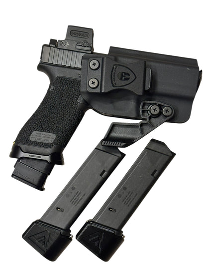 RADIAN ARMS GLOCK 45 COMPENSATED CUSTOMIZED; HOLOSUN AND TIMNEY TRIGGER ALPHA GOLD (PRE OWNED)