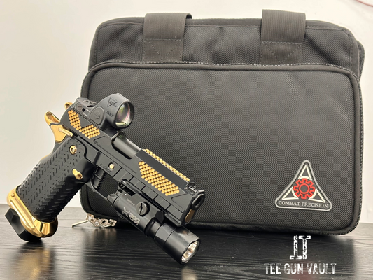 COMBAT PRECISION M5 CUSTOM 2011 PORTED WITH TRIJICON SRO & X300 9MM (Pre owned)