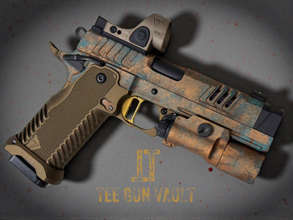 STACCATO CUSTOM XC SUNKEN SHIP EDITION WITH T7 ALUMINUM GRIPS GOLD TRIGGER SRO & X300