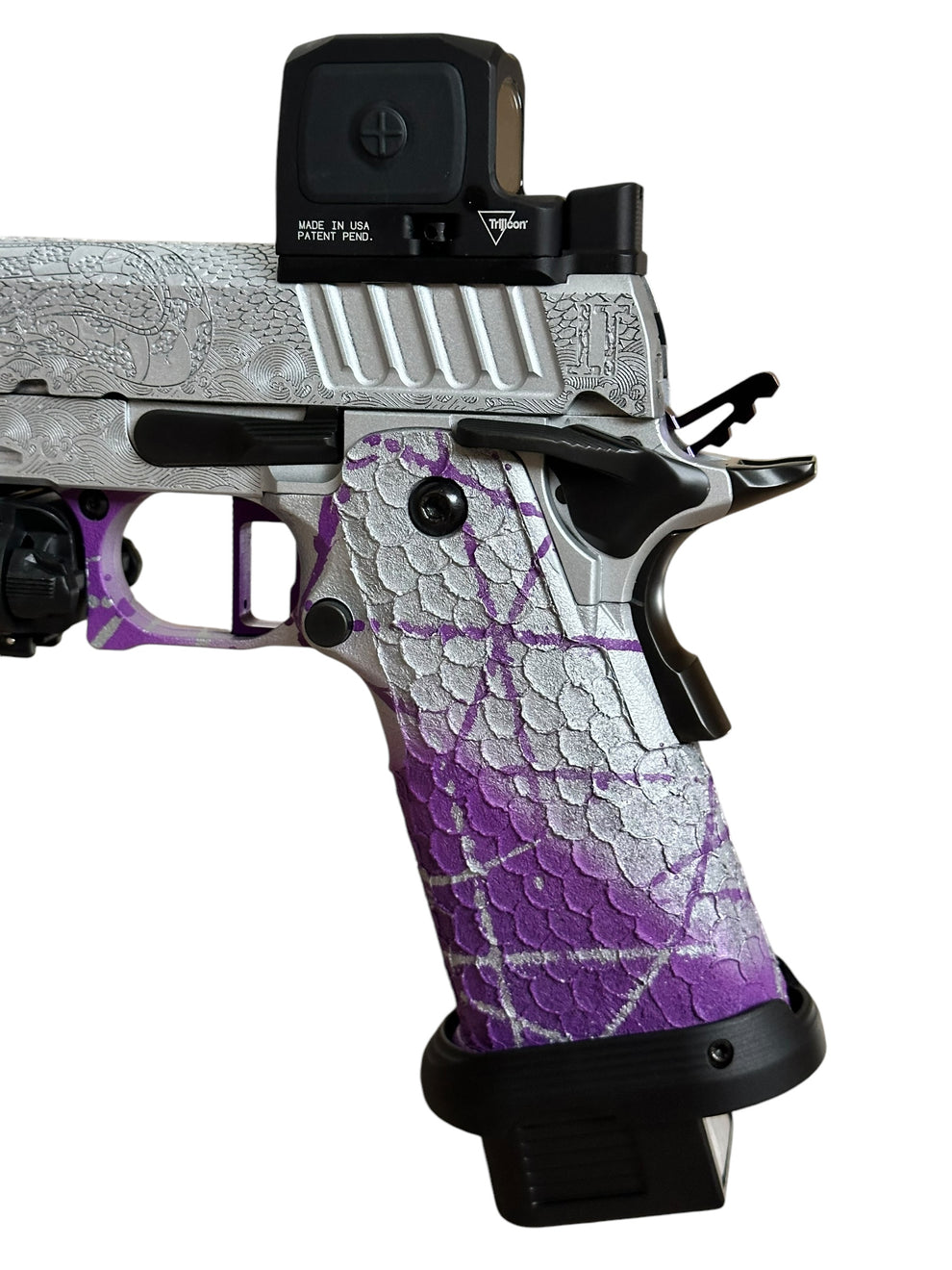 STACCATO CUSTOM XC “SILVER DRAGON SLAYER” WITH INFINITY TRIGGER KIT, R ...