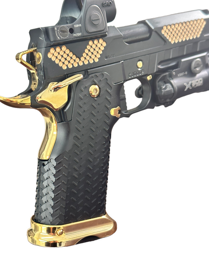 COMBAT PRECISION CUSTOM 2011 PORTED WITH TRIJICON SRO & X300 9MM