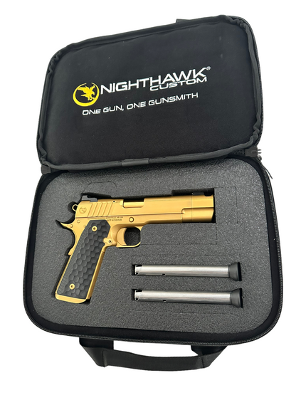 NIGHTHAWK CUSTOM FIREHAWK GOLD TIN WITH IOS CUT .45ACP