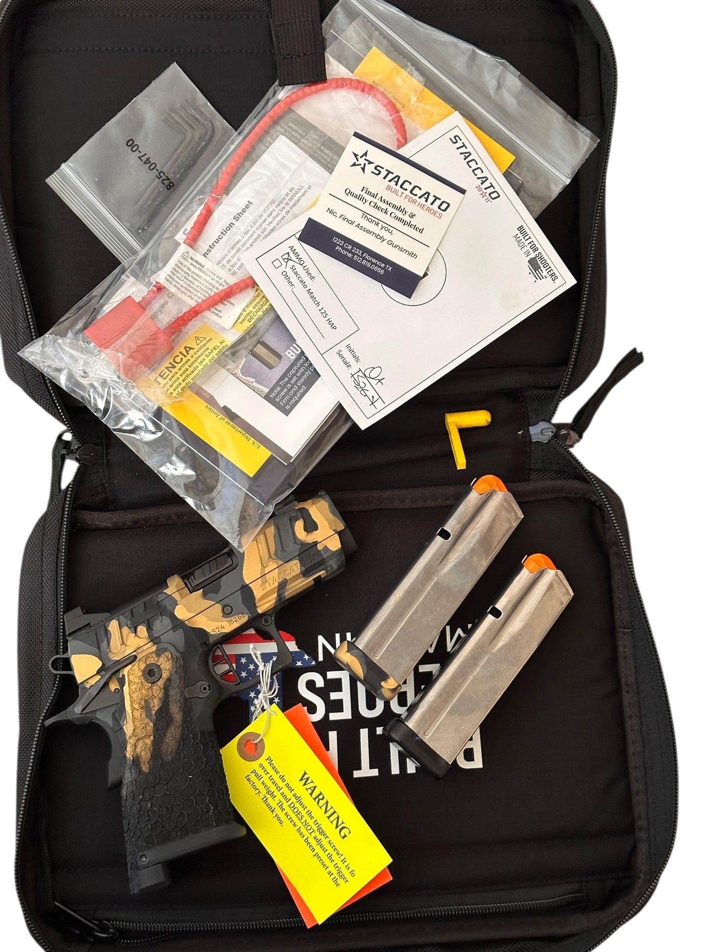 STACCATO CUSTOM CS MULTICAM 3.5” PORTED WITH DRAGON SCALE GRIPS