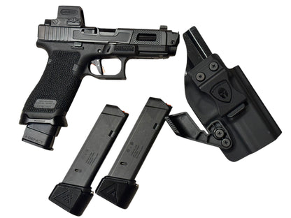 RADIAN ARMS GLOCK 45 COMPENSATED CUSTOMIZED; HOLOSUN AND TIMNEY TRIGGER ALPHA GOLD (PRE OWNED)
