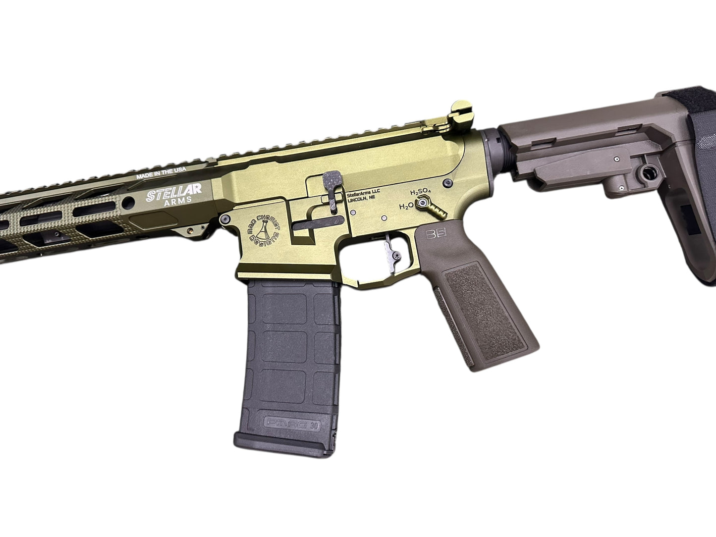 STELLAR ARMS MAD CHEMIST AR PISTOL OD GREEN 300 BLACKOUT