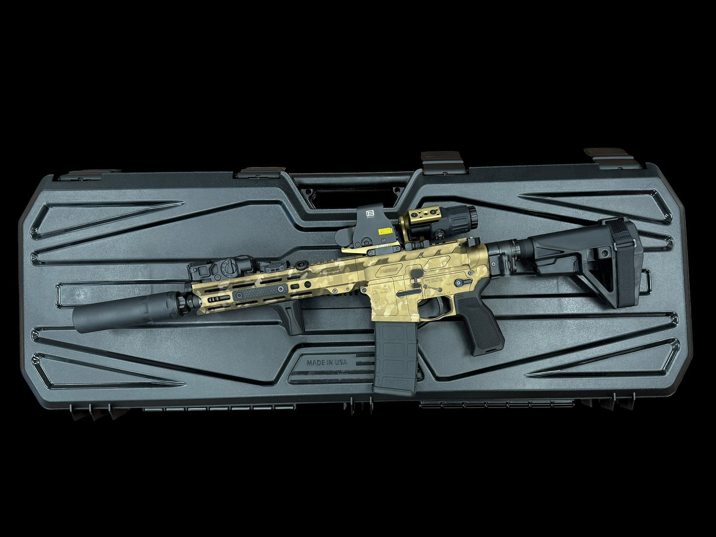MUSTANG ARMAMENT CUSTOM “CHESTY” BRONZE CAMO 10.3” 5.56 NATO (NFA ITEM)