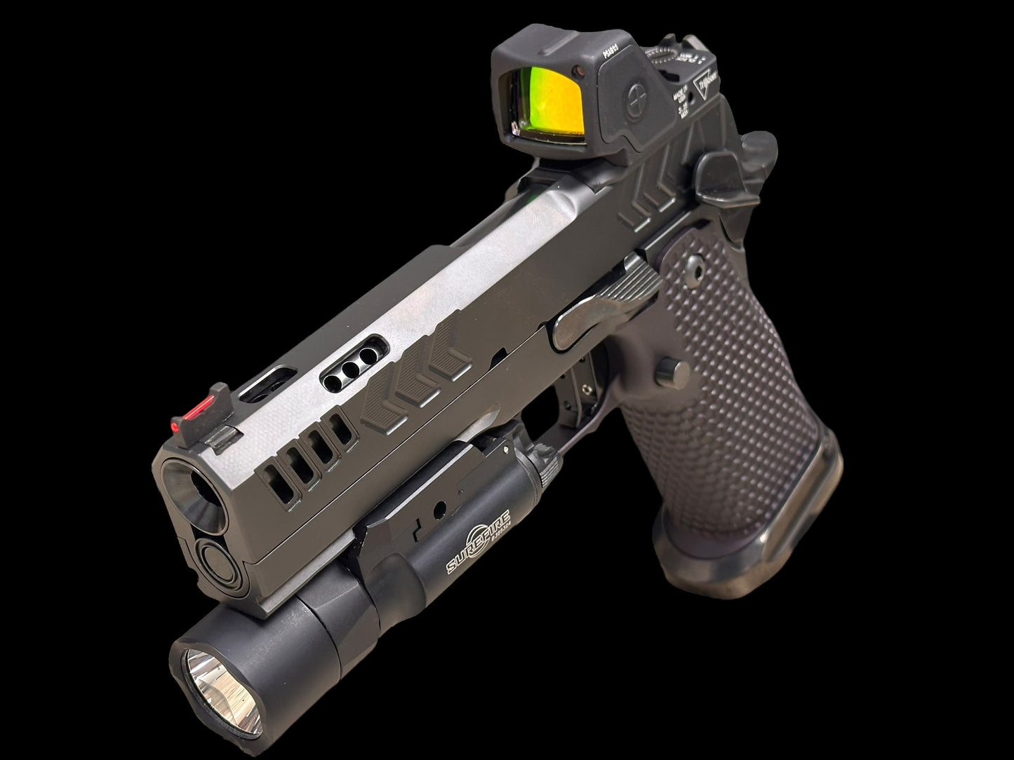 CNC GUNWORKS “AKIRA” 4.6” PORTED DOUBLE STACK IN 9MM (optic and light not included)