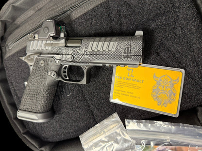 STACCATO CUSTOM P4.5 HD “VIKING” PORTED 4.5” DRAGON SCALE GRIPS RMR HD