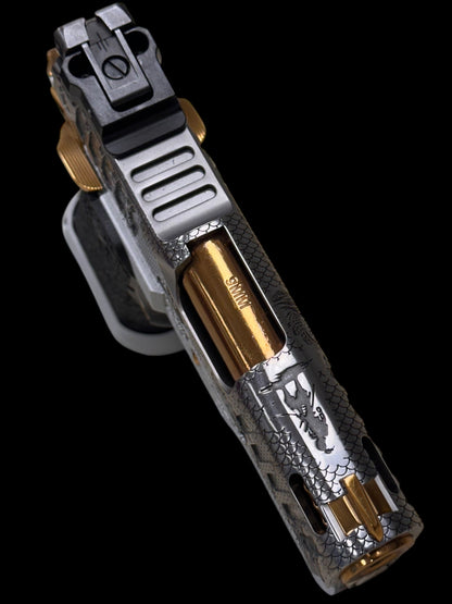 BUL ARMORY SAS II ULTRALIGHT PRO 2 PORTED “SAMURAI” 3.25” SILVER/COPPER PVD FINISH