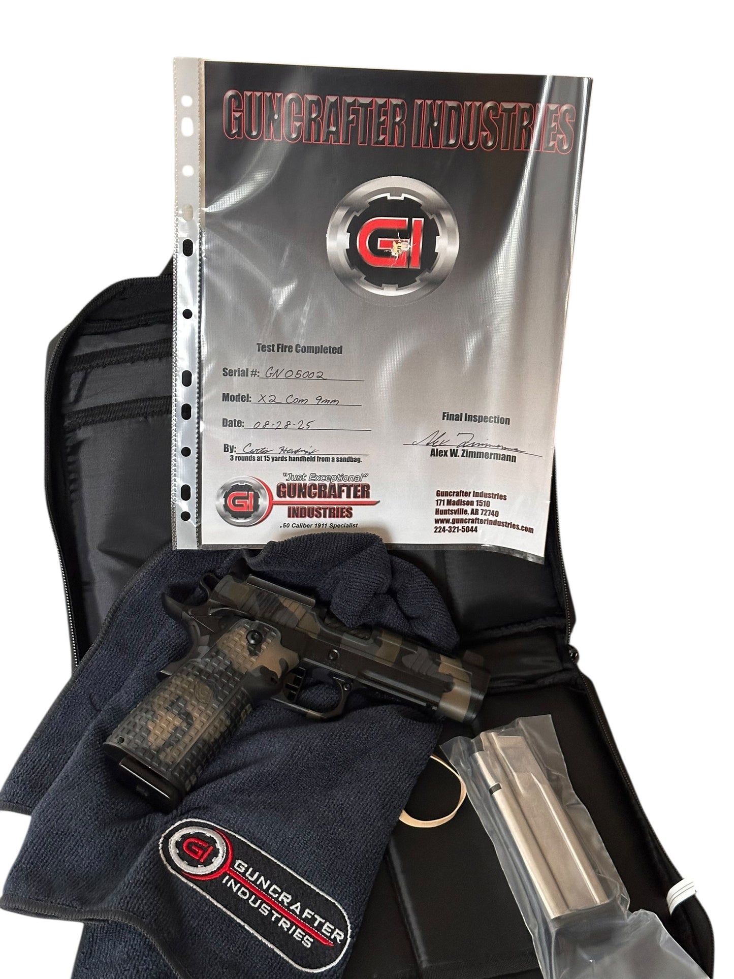 GUNCRAFTER INDUSTRIES X2 COMMANDER PORTED CAMO 9MM