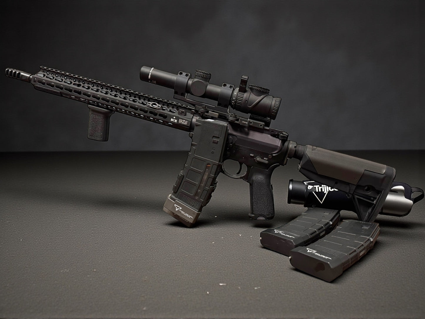 TARAN TACTICAL JW2 ULTRALIGHT RIFLE WITH TRIJICON SCOPE AND RMR MOUNTED PRE OWNED