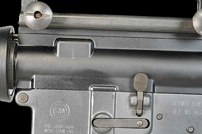 SAW-15 OLYMPIC ARMS COMMANDO 8.5” FULL AUTO TRANSFERABLE MACHINE GUN (NFA ITEM) .223/5.56