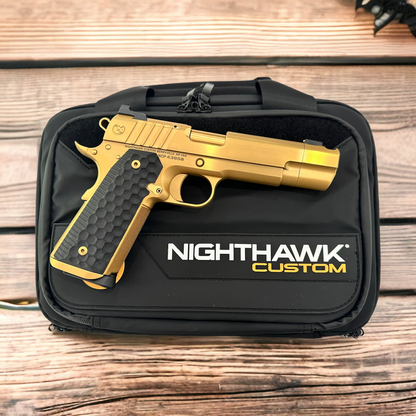 NIGHTHAWK CUSTOM FIREHAWK GOLD TIN WITH IOS CUT .45ACP