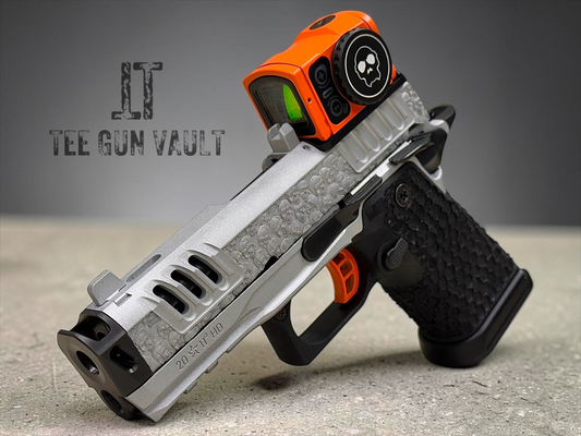 STACCATO CUSTOM HD C4X “VITA FINITA” 4” PORTED + COMPENSATED WITH AIMPOINT ACRO P2