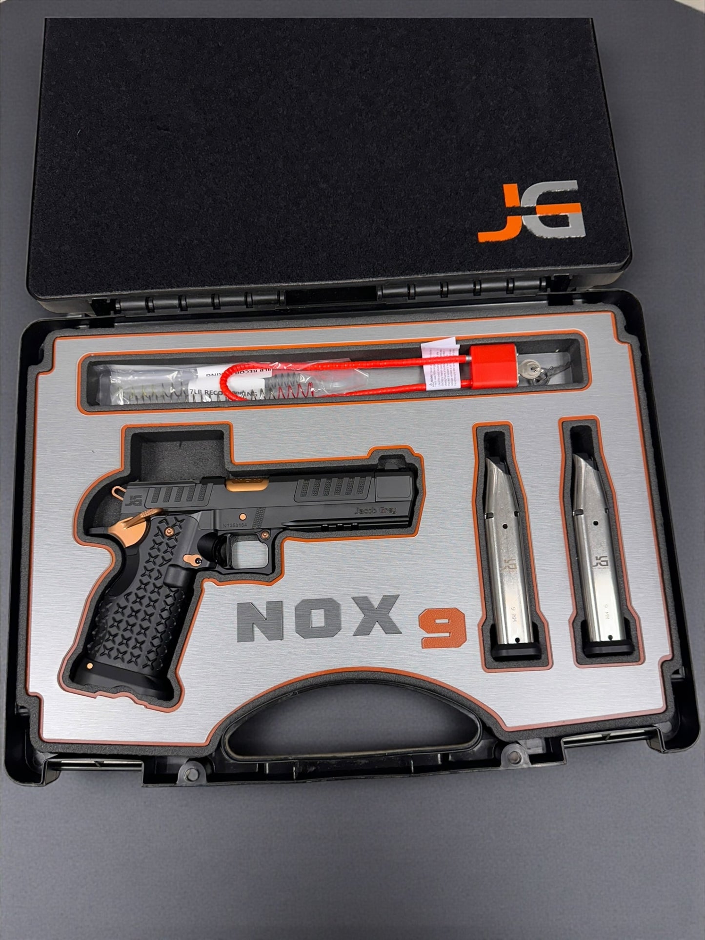 JACOB GREY NOX 9 5” PORTED COMPENSATED 2011 PISTOL