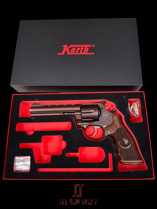 NIGHTHAWK CUSTOM KORTH MONGOOSE 5.25” BRONZE REVOLVER IN .357 MAG