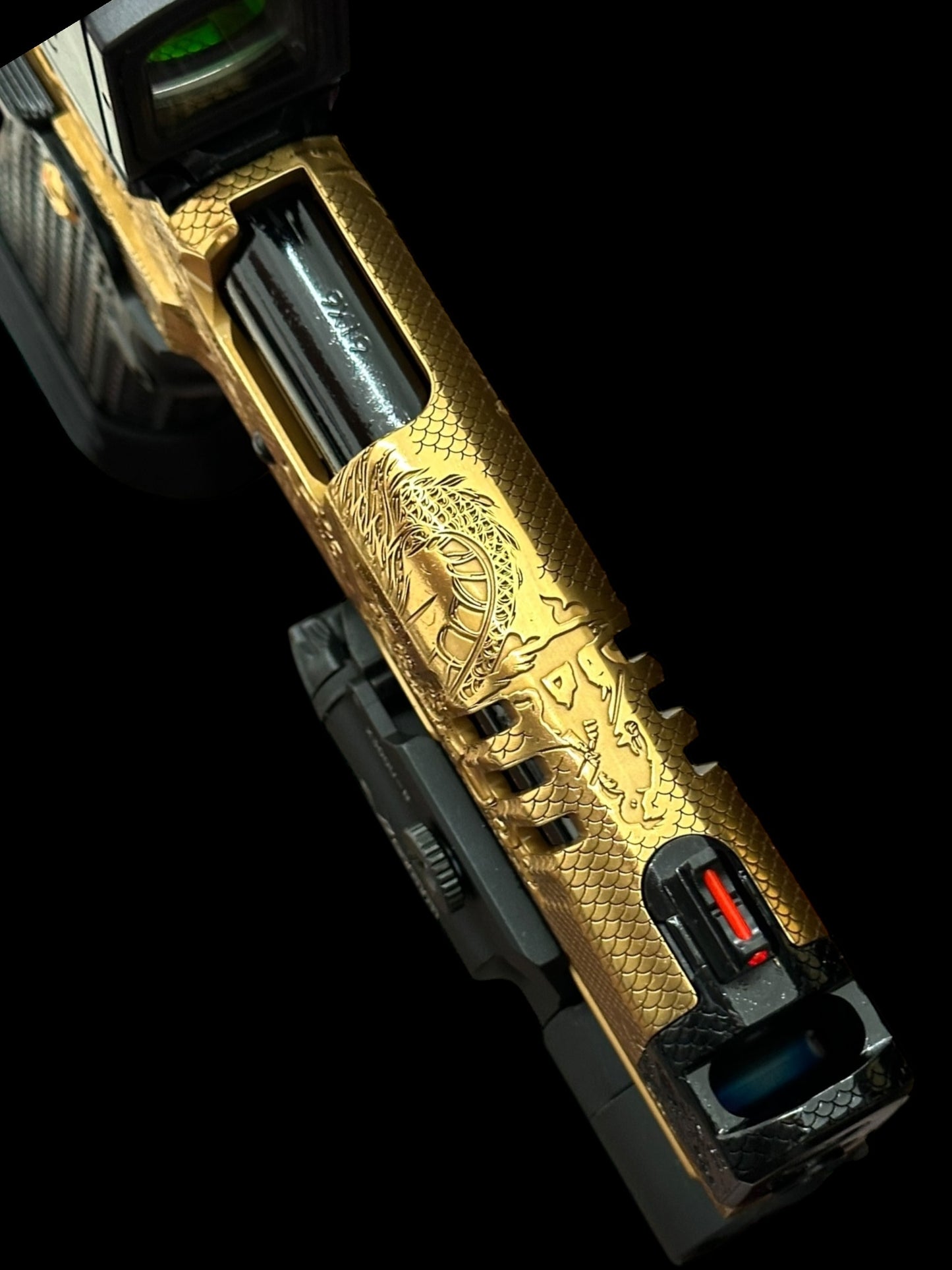 STACCATO CUSTOM XC “LAST SAMURAI” GOLD NITRIDE WITH BLACK DLC ACCENTS ATLAS GRIPS