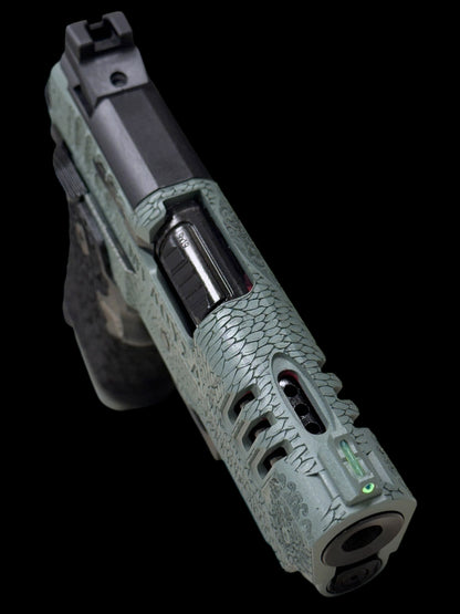 STACCATO CUSTOM CS “MEDUSA” 3.5” PORTED X SERIES DRAGON SCALE GRIPS