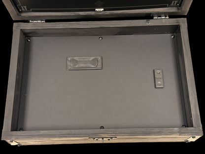 TEE GUN VAULT EXCLUSIVE WOODEN MAGNETIC LED SCREEN COLLECTOR DISPLAY BOX (LIMITED EDITION)