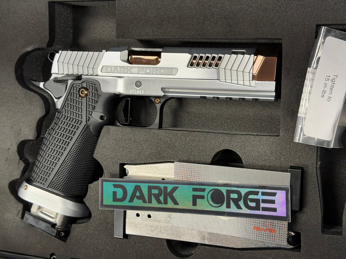 DARK FORGE REAPER PORTED+ COMP HARD CHROME FINISH WITH POLISHED ROSE GOLD PVD BARREL
