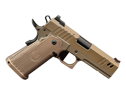 NIGHTHAWK CUSTOM BDS9 COMMANDER 4.25” SANDHAWK FINISH WITH NIGHT FIGHTER KNIFE 9MM