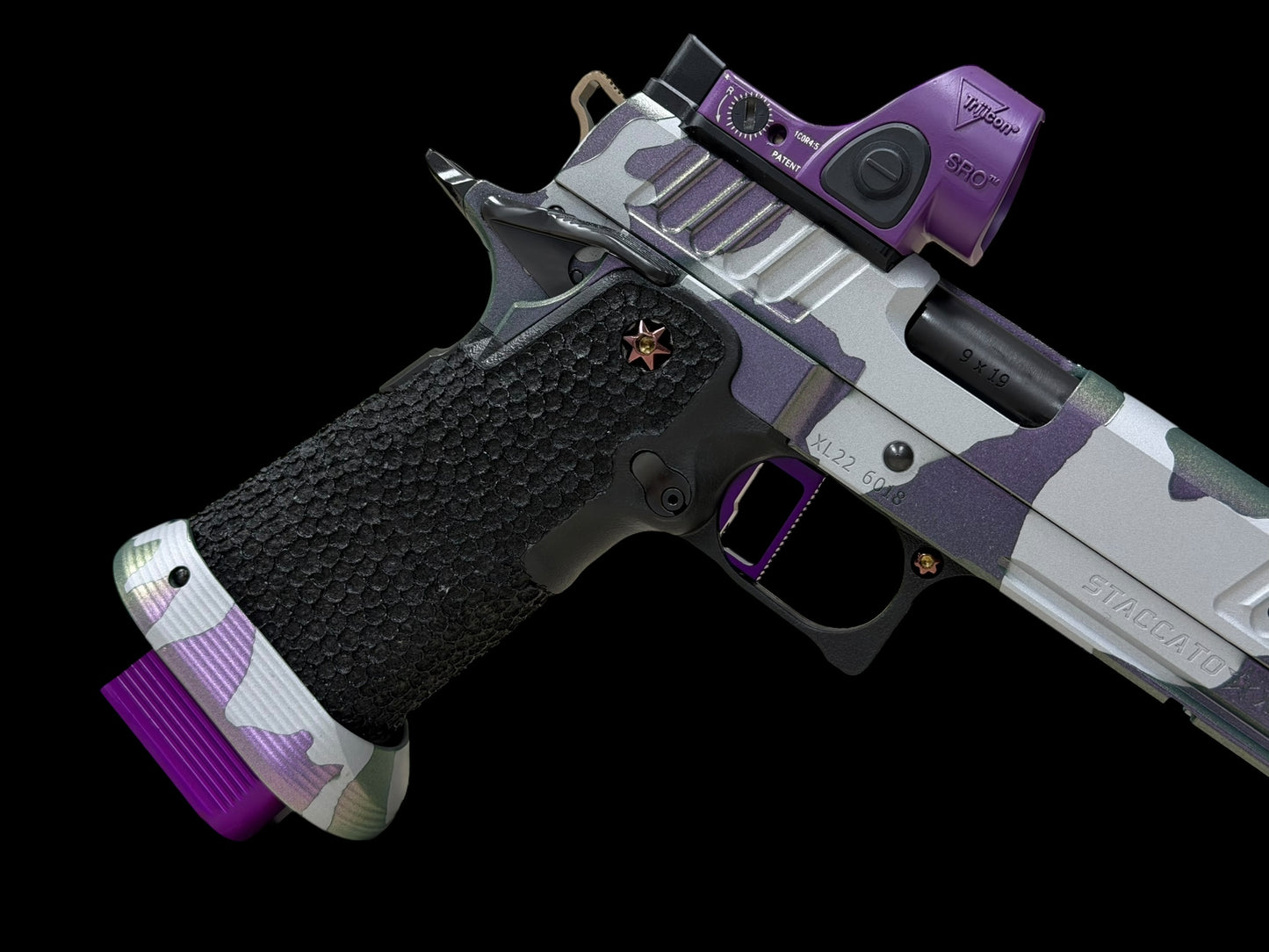 STACCATO CUSTOM XL MULTI CAM THREADED 5.4” BARREL WITH INFINITY TRIGGER AND SRO