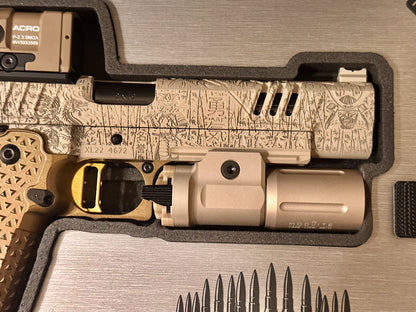 STACCATO CUSTOM XL “IMMORTALS” THEME WITH ATLAS METAL GRIPS ACRO P2 & MODLITE