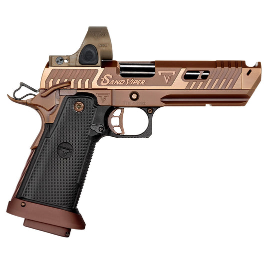TARAN TACTICAL SAND VIPER 2011 NEW GRIPS 9MM WITH TAN SRO