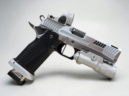 DARK FORGE CUSTOM WRAITH PORTED 4.6” BRUSHED CHROME WITH MATCHING SILVER SRO & X300