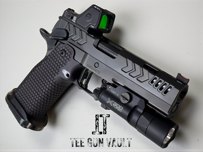 CNC GUNWORKS “AKIRA” 4.6” PORTED DOUBLE STACK IN 9MM (optic and light not included)