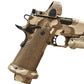 CUSTOM SPRINGFIELD PRODIGY 5” PORTED CAMO WITH SRO AND X300. TREE BARK GRIPS