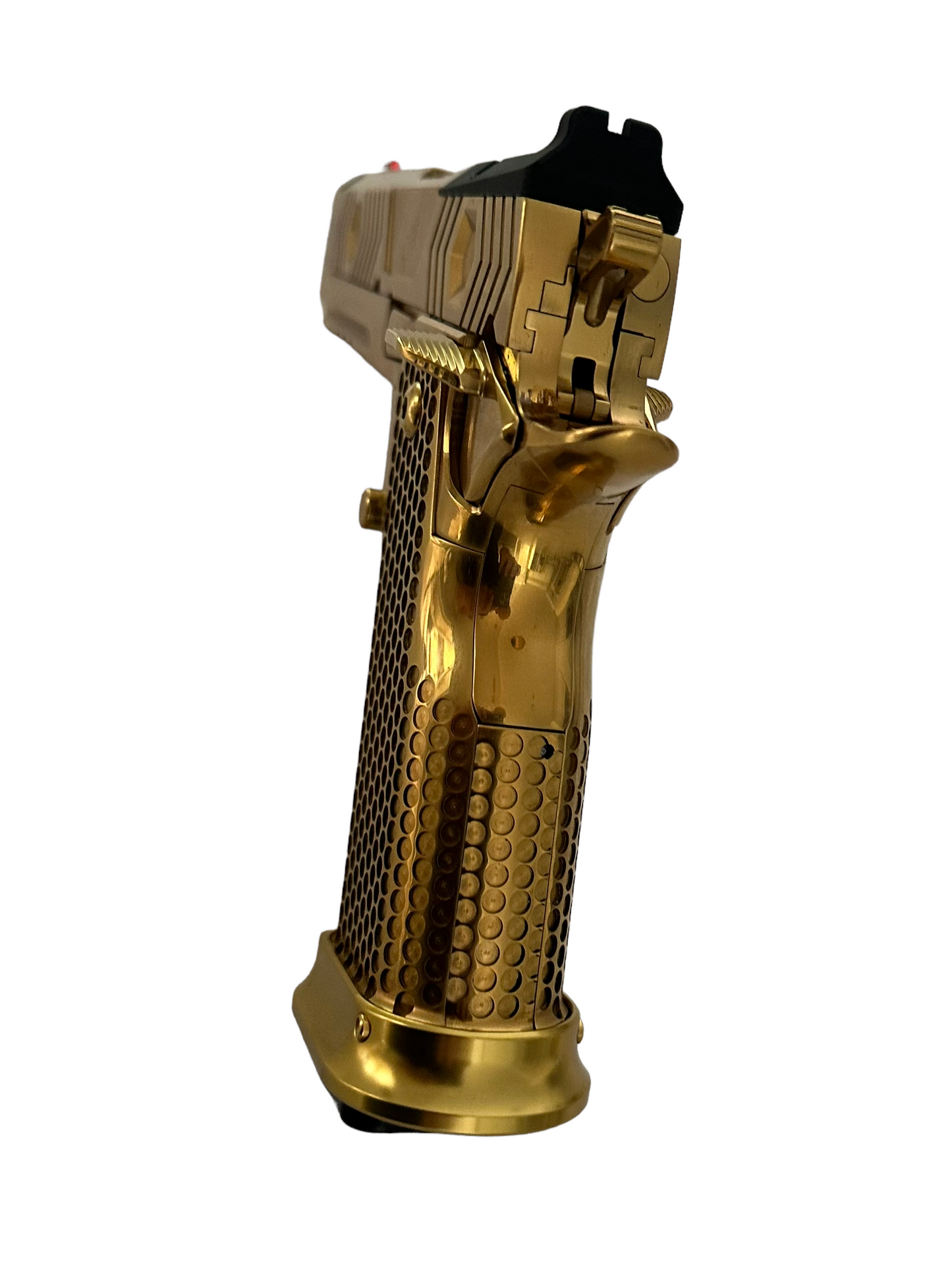 PHOENIX TRINITY H-TAC CUSTOM 1 of 1 FULL POLISHED GOLD TIN OPTIC READY GOLD PLATE. COMP’D 9mm