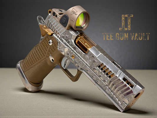 DARK FORGE WRAITH “VITA FINITA” POLISHED SILVER/COPPER FINISH WITH BRONZE SRO 4.6” PORTED 9MM