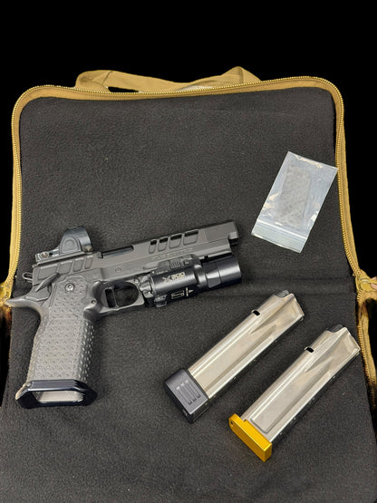 ATLAS GUNWORKS EREBUS V2 COMP’D WITH TRIJICON SRO AND X300 (PRE OWNED) EXCELLENT CONDITION 9MM