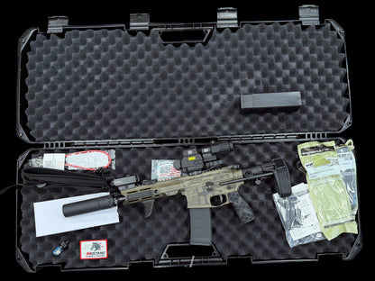 MUSTANG ARMAMENT 5.56 “CHESTY” CUSTOM BILLET 8” AR PISTOL FDE