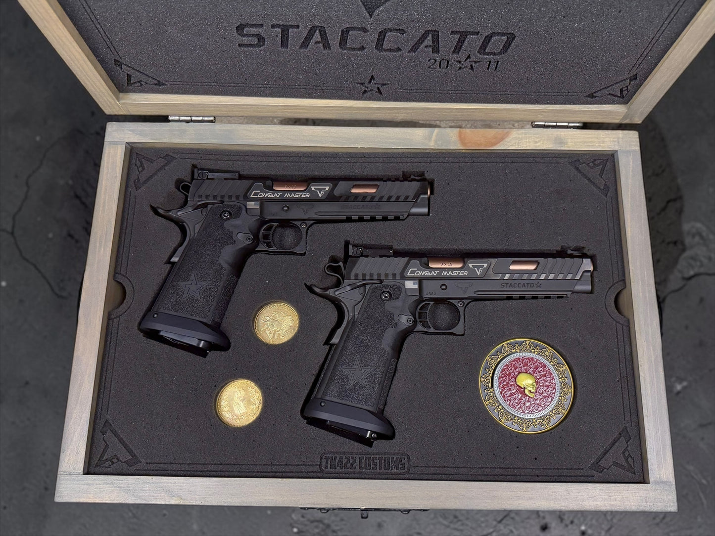TARAN TACTICAL STACCATO JW3 COMBAT MASTER BOX SET LIMITED EDITION JOHN WICK PISTOLS