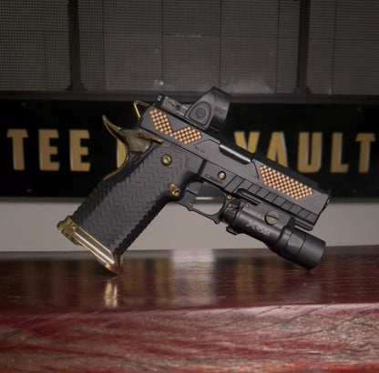 COMBAT PRECISION CUSTOM 2011 PORTED WITH TRIJICON SRO & X300 9MM