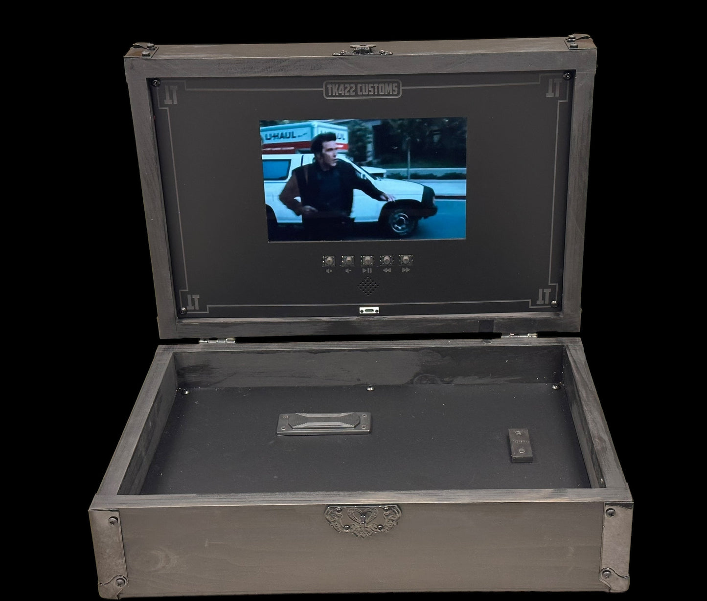 TEE GUN VAULT EXCLUSIVE WOODEN MAGNETIC LED SCREEN COLLECTOR DISPLAY BOX (LIMITED EDITION)