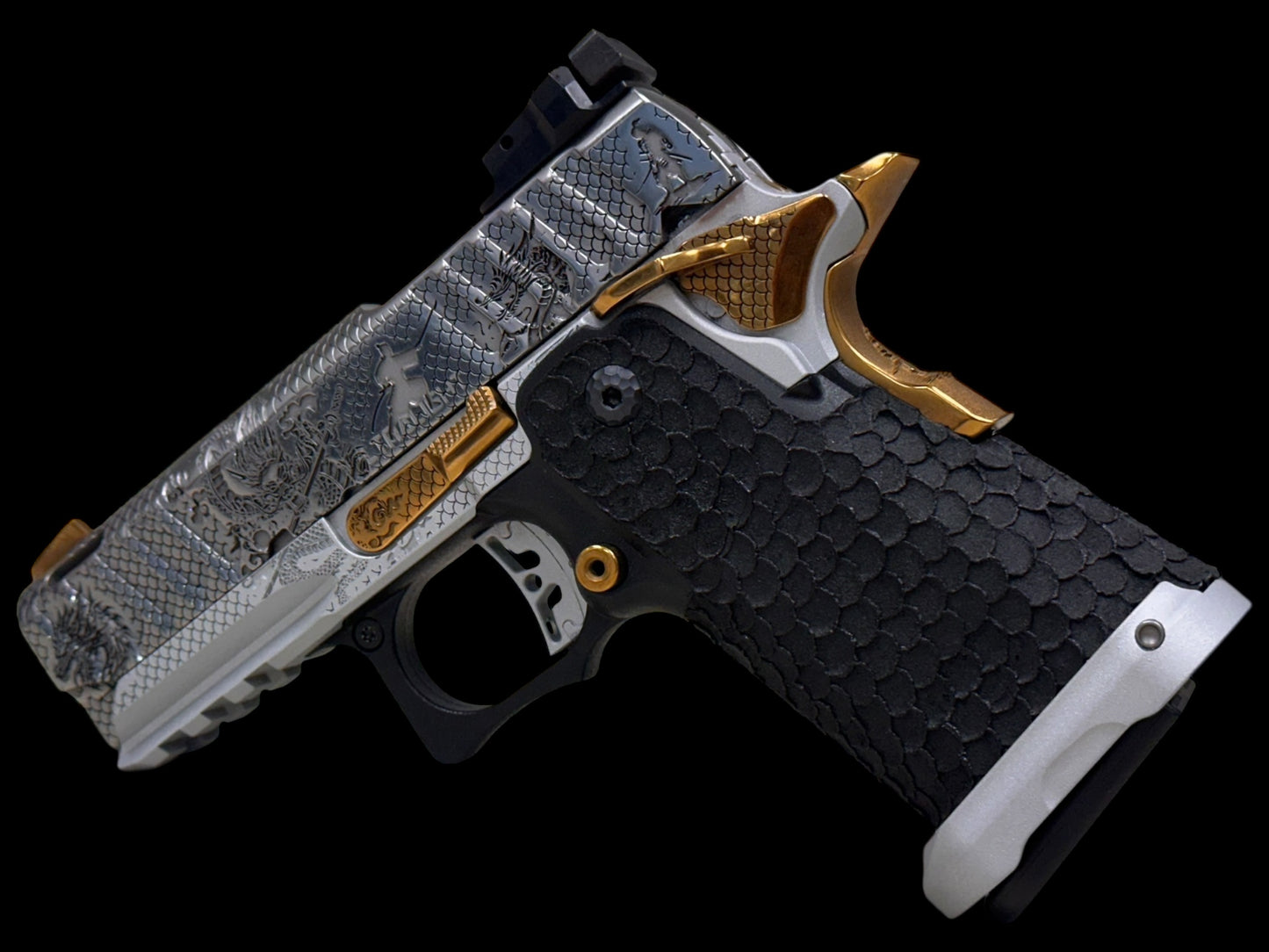 BUL ARMORY SAS II ULTRALIGHT PRO 2 PORTED “SAMURAI” 3.25” SILVER/COPPER PVD FINISH
