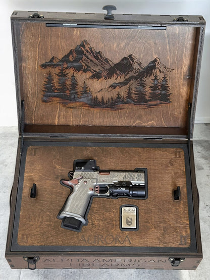 ALPHA AMERICAN “AURORA” PORTED 5” GOV ALL STEEL COLLECTOR LIMITED EDITION 20 UNITS. 9MM