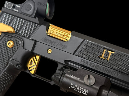 PHOENIX TRINITY DESERT PRO BLACK EDITION LIMITED TO 15 BLACK/GOLD DLC FINISH 9MM (optic & light) not included