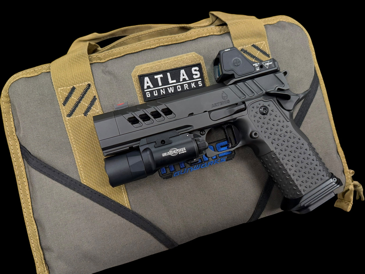 ATLAS GUNWORKS ARTEMIS V3 PERFECT ZERO SIGHT BLOCK 9MM OPTIC AND LIGHT NOT INCLUDED