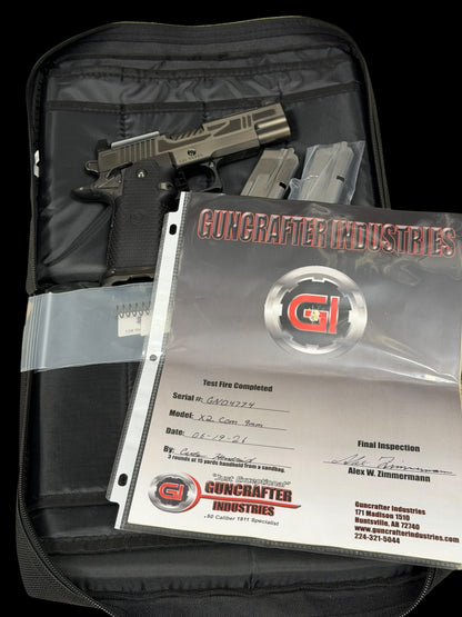 GUNCRAFTER HELLCAT X2 COMMANDER 9MM POLISHED FLATS OPTIC READY