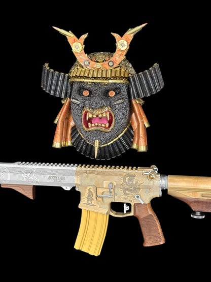 STELLAR ARMS 1 OF 1 “SAMURAI” EXECUTIVE RIFLE 5.56 WITH ART WORK MATCHING SAMURAI MASK
