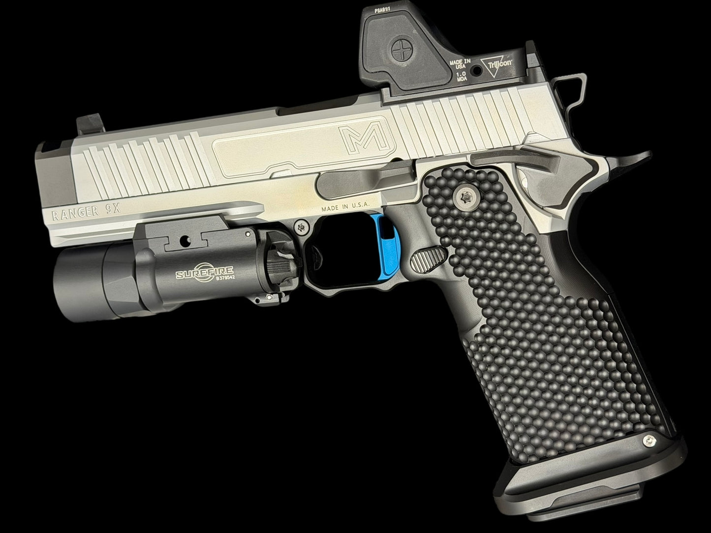 MILLER PRECISION RANGER 9X SILVER PVD WITH TRIJICON RMR HD AND X300