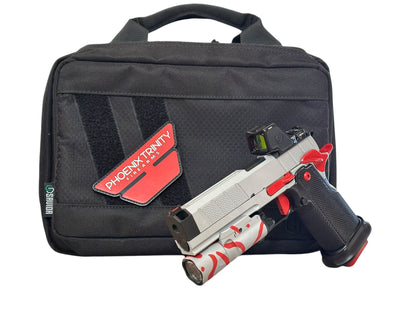 PHOENIX TRINITY H PRO CUSTOM ALUMINUM EVO GRIPS WITH TRIJICON RMR HD AND X300 9MM