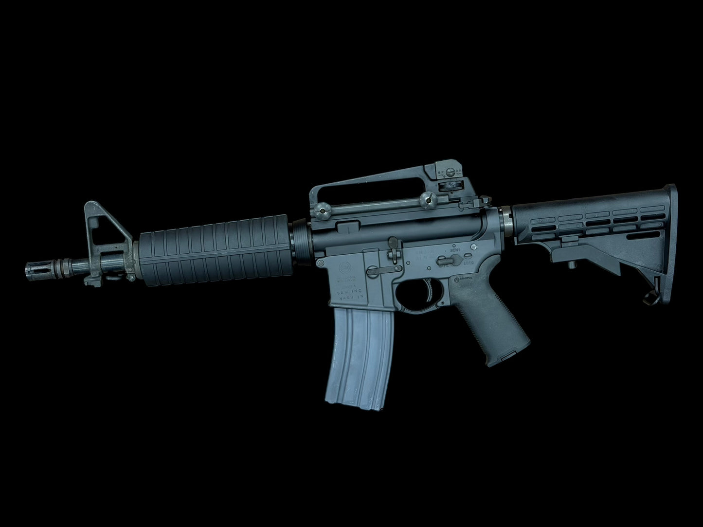 SAW-15 OLYMPIC ARMS COMMANDO 8.5” FULL AUTO TRANSFERABLE MACHINE GUN (NFA ITEM) .223/5.56