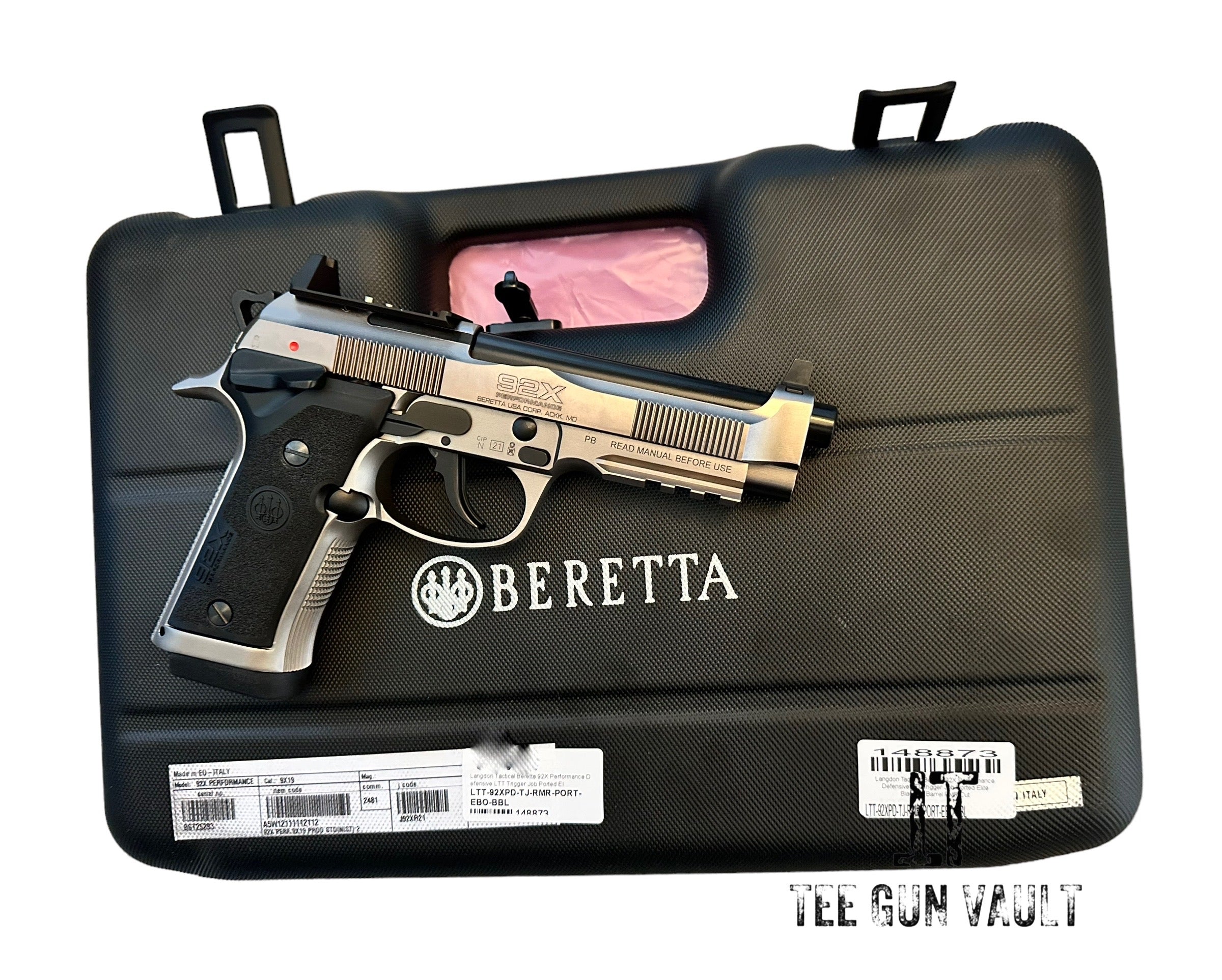 92x Performance Defensive Langdon Tactical Beretta 92X performance Defensive LTT Trigger Job Por ...