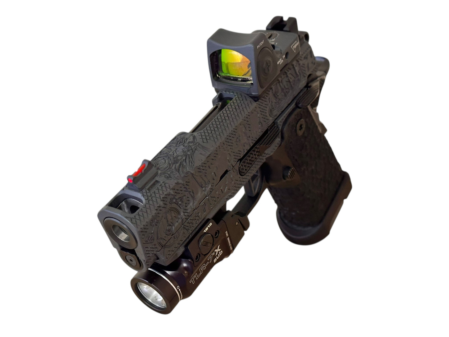 STACCATO CUSTOM CS “VIKING” PORTED 3.5” DLC BARREL WITH RMR AND TLR7 FLASHLIGHT